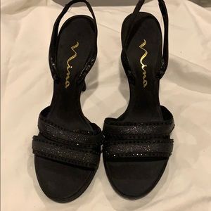 6 1/2 Black Sexy Heels